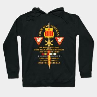 Cold War Vet - 2nd Missile Bn, 333rd Artillery 46th Artillery Group - Germany - Firing Missile  w COLD SVC Hoodie